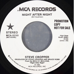 Steve Cropper Night After Night USED VINYL 7INCH 45 RPM PROMO STEREO