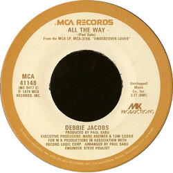 Debbie Jacobs All The Way / Burnin' Desire USED VINYL 7INCH 45 RPM