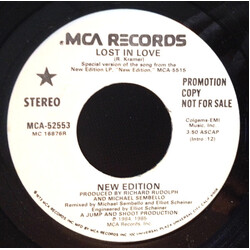 New Edition Lost In Love USED VINYL 7INCH 45 RPM SINGLE PROMO
