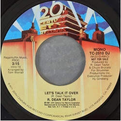 R. Dean Taylor Let's Talk It Over USED VINYL 7INCH 45 RPM PROMO STYRENE STEREO MONO