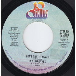 R.B. Greaves Let's Try It Again USED VINYL 7INCH 45 RPM SINGLE