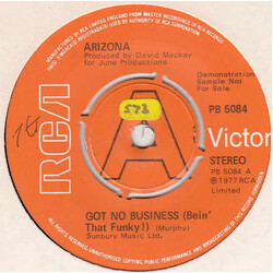 Arizona (3) Got No Business (Bein' That Funky!) USED VINYL 7INCH 45 RPM SINGLE PROMO