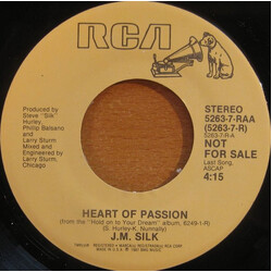 J.M. Silk Heart Of Passion USED VINYL 7INCH 45 RPM PROMO