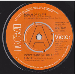 Touch Of Class Don't Want No Other Lover USED VINYL 7INCH 45 RPM PROMO