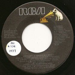 Vicki Sue Robinson / The New York Community Choir Medley: Should I Stay / I Won't Let You Go USED VINYL 7INCH 45 RPM SINGLE