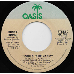 Donna Summer Could It Be Magic USED VINYL 7INCH 45 RPM SINGLE STEREO
