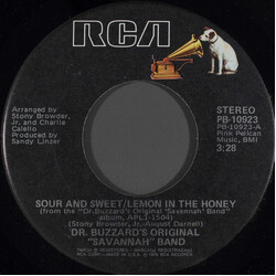 Dr. Buzzard's Original Savannah Band Sour And Sweet / Lemon In The Honey USED VINYL 7INCH 45 RPM SINGLE STEREO