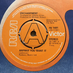 Enchantment Anyway You Want It USED VINYL 7INCH PROMO