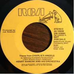 Henry Mancini And His Orchestra Theme From Charlie's Angels (Stereo) / Theme From Charlie's Angels (Mono) USED VINYL 7INCH 45 RPM PROMO STEREO MONO