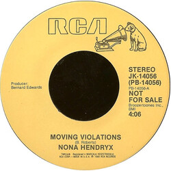 Nona Hendryx Moving Violations USED VINYL 7INCH 45 RPM PROMO