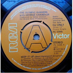 Olympic Runners / George Chandler Keep It Up USED VINYL 7INCH PROMO