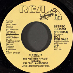 The Kids From Fame / Valerie Landsburg Hi-Fidelity USED VINYL 7INCH 45 RPM PROMO STEREO MONO