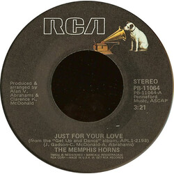 The Memphis Horns Just For Your Love USED VINYL 7INCH 45 RPM