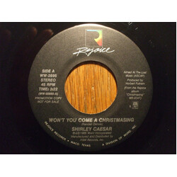 Shirley Caesar Won't You Come Christmasing USED VINYL 7INCH 45 RPM PROMO