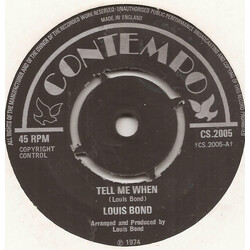 Louis Bond Tell Me When USED VINYL 7INCH 45 RPM