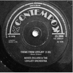 Moses Dillard / Love Joy (3) Theme From Lovejoy / What You See In Me USED VINYL 7INCH SINGLE 45 RPM