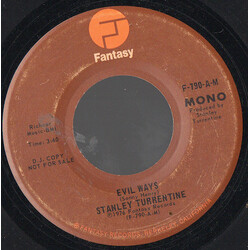 Stanley Turrentine Evil Ways USED VINYL 7INCH 45 RPM PROMO