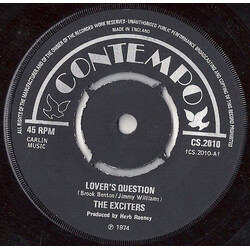 The Exciters Lover's Question USED VINYL 7INCH 45 RPM SINGLE