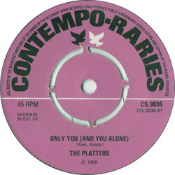 The Platters Only You (And You Alone) / The Great Pretender USED VINYL 7INCH 45 RPM SINGLE