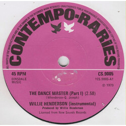 Willie Henderson The Dance Master USED VINYL 7INCH 45 RPM SINGLE REISSUE