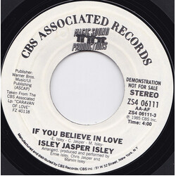 Isley Jasper Isley If You Believe In Love USED VINYL 7INCH 45 RPM SINGLE PROMO STEREO