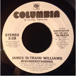 James "D-Train" Williams Misunderstanding USED VINYL 7INCH 45 RPM PROMO