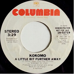 Kokomo A Little Bit Further Away USED VINYL 7INCH 45 RPM PROMO