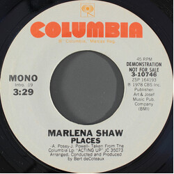 Marlena Shaw Places USED VINYL 7INCH 45 RPM PROMO