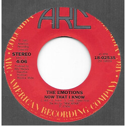 The Emotions Now That I Know USED VINYL 7INCH 45 RPM SINGLE