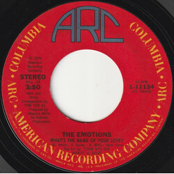 The Emotions What's The Name Of Your Love? USED VINYL 7INCH 45 RPM SINGLE STEREO