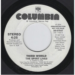Third World The Spirit Lives USED VINYL 7INCH 45 RPM SINGLE PROMO