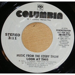 Bill Cosby Music From The Cosby Show USED VINYL 7INCH 45 RPM PROMO