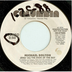 Michael Bolton (Sittin' On) The Dock Of The Bay USED VINYL 7INCH PROMO 45 RPM
