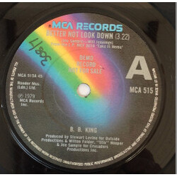B.B. King Better Not Look Down USED VINYL 7INCH 45 RPM PROMO