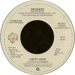 Eumir Deodato Happy Hour USED VINYL 7INCH 45 RPM PROMO STEREO MONO