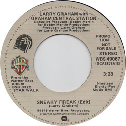 Graham Central Station Sneaky Freak (Edit) USED VINYL 7INCH 45 RPM PROMO