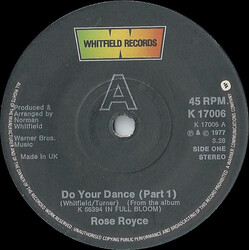 Rose Royce Do Your Dance USED VINYL 7INCH 45 RPM SINGLE STEREO