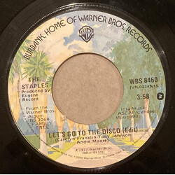 The Staples Let's Go To The Disco / See A Little Further (Than My Bed) USED VINYL 7INCH 45 RPM SINGLE