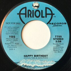 Yates Brothers & Sisters Happy Birthday USED VINYL 7INCH 45 RPM SINGLE PROMO STEREO MONO