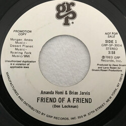 Amanda Homi / Brian Jarvis Friend Of A Friend USED VINYL 7INCH 45 RPM SINGLE PROMO