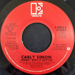 Carly Simon Nobody Does It Better USED VINYL 7INCH 45 RPM SINGLE STEREO