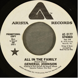 General Johnson All In The Family USED VINYL 7INCH 45 RPM SINGLE PROMO STYRENE STEREO MONO