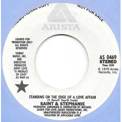 Roger St. Kenerly / Stephanie Spruill Standing On The Edge Of A Love Affair USED VINYL 7INCH 45 RPM SINGLE PROMO