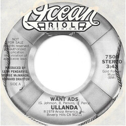 Ullanda McCullough Want Ads USED VINYL 7INCH 45 RPM SINGLE PROMO