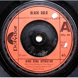 Black Gold (3) Ring Ring Operator / Get Up And Dance With Me USED VINYL 7INCH 45 RPM