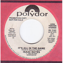 Isaac Hayes It's All In The Game USED VINYL 7INCH 45 RPM PROMO