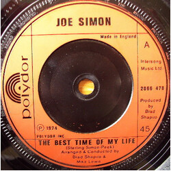 Joe Simon The Best Time Of My Life USED VINYL 7INCH 45 RPM