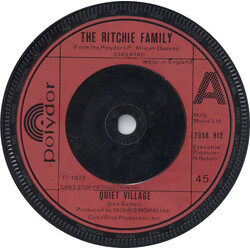 The Ritchie Family Quiet Village USED VINYL 7INCH SINGLE 45 RPM