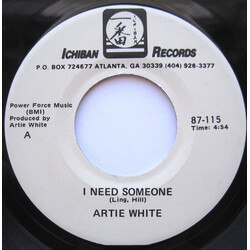 Artie White I Need Someone / Funny How Time Slips Away USED VINYL 7INCH 45 RPM SINGLE