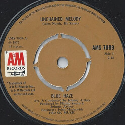 Blue Haze (2) Unchained Melody USED VINYL 7INCH 45 RPM SINGLE